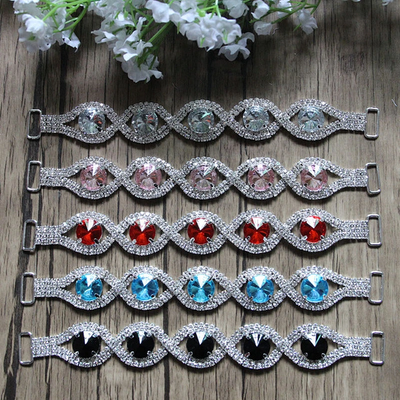 2018 hot sale bling rhinestone jewelry for bikini connector decoration