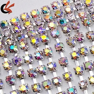 Wholesale sewing 11cm tassel length crystal rhinestones appliques fringe trimmings