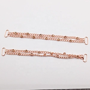 New Bikini Decorative Metal Chain Gold Rhinestone Bikini Swimwear Connectors