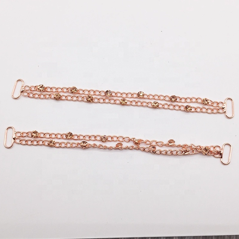 New Bikini Decorative Metal Chain Gold Rhinestone Bikini Swimwear Connectors