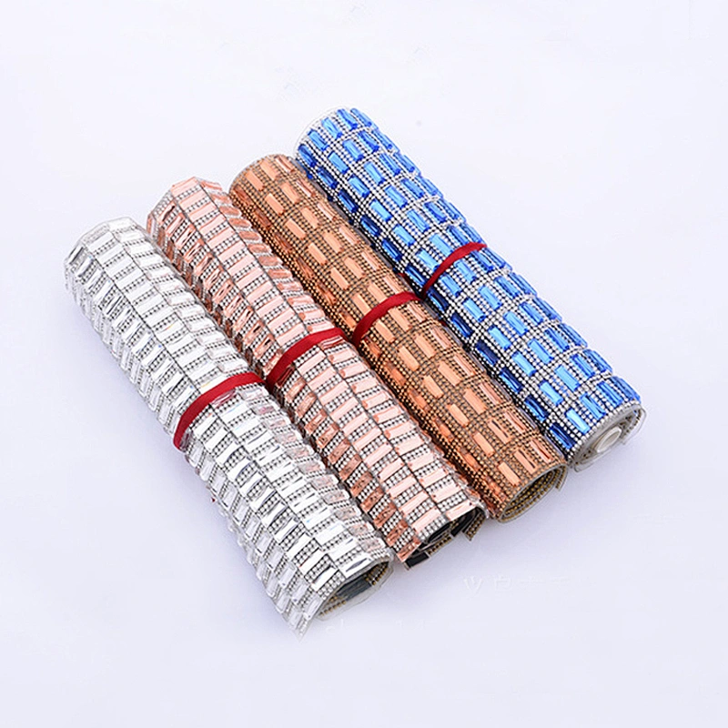 2018 wholesale fashion Iron On rhinestone Crystal Mesh sheet for garment