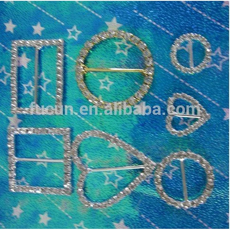 10mm oval shape rhinestone slider buckles