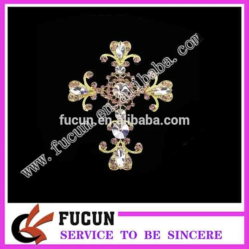 costume jewelry fashion crystal brooches for baptism in bulk