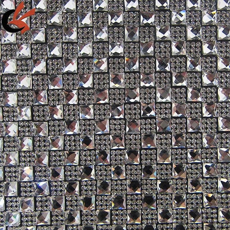 bling heat transfer rhinestone mesh trimming for garment shoe bag accessories