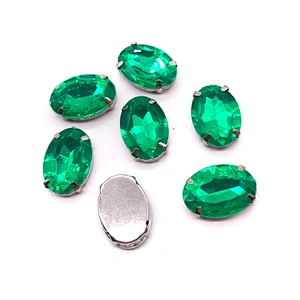 resin rhinestone with claw setting for garment decoration