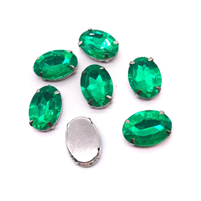 resin rhinestone with claw setting for garment decoration