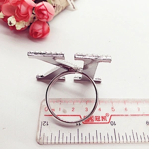 factory metal zinc alloy napkin rings for wedding hotel decoration