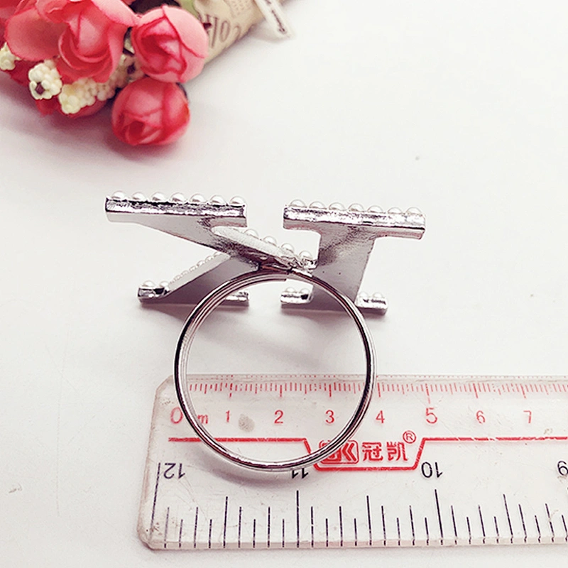 factory metal zinc alloy napkin rings for wedding hotel decoration
