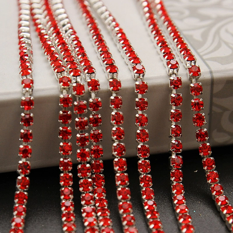 Diamante Chains Jewelry Seasonable Rhinestone Trim Sew-On Technics Crystal Rhinestone Cup Chain