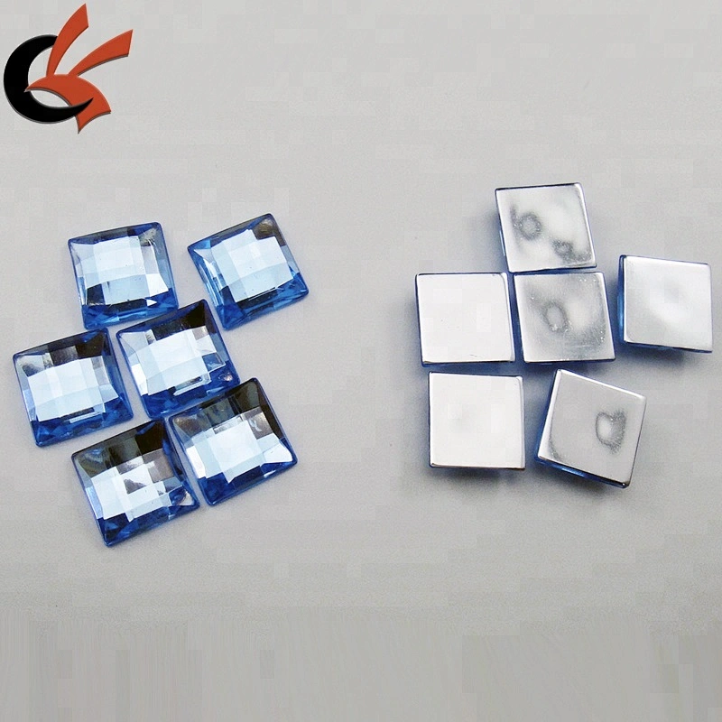 square shape acrylic sew on stones