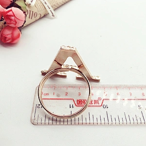 Bulk Wholesale custom gold letter rhinestone napkin holder napkin rings