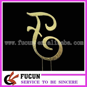 GOLD Plated Rhinestone Monogram Letter 