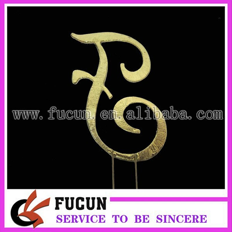 GOLD Plated Rhinestone Monogram Letter 