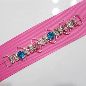 Women Bikini Colors Crystal Connectors Using Rhinestone Connectors for garment accessories
