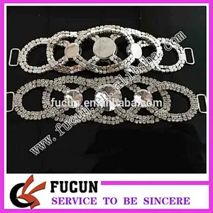 fashion high quality metal rhinestone bikini connector