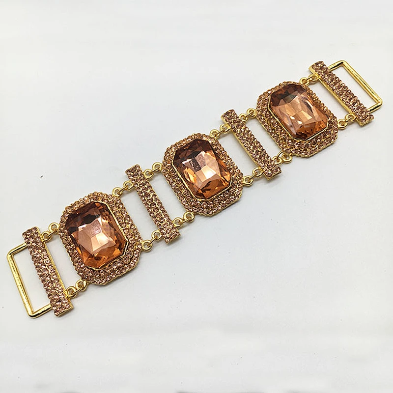 2018 top sale series Jewelry Glass Rhinestone Bikini Buckle/Bikini Connector For Swimsuit Decorations