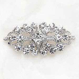 Wedding rhinestone crystal buckle closure clasp alloy crystal garment dress buckles