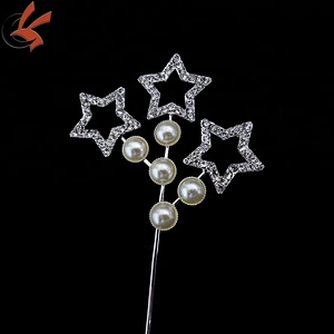 China Supplier  Pear Rhinestone Star Tree Rhinestone Cake Topper
