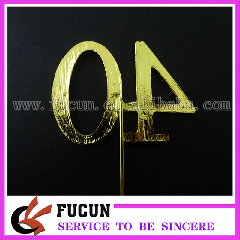 1.75 Inches 40th Birthday Anniversary Number Cake Topper