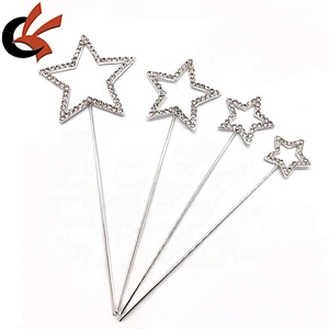 New 25mm star shape diamate rhinestone cup cake topper