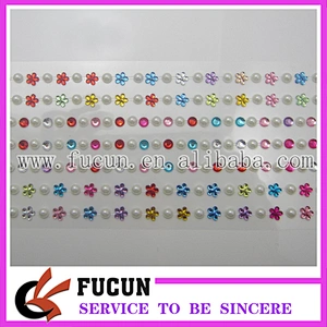 Beautiful self adhesive pearls stickers rhinestone stone sticker