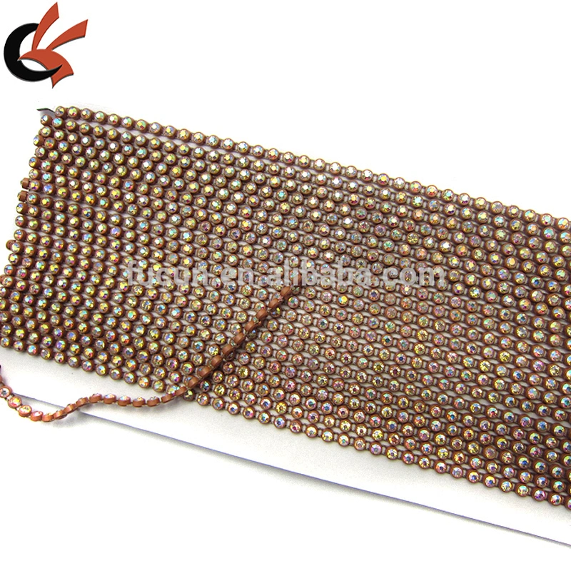 Wholesale Single Row Plastic Banding Rhinestone Trimming