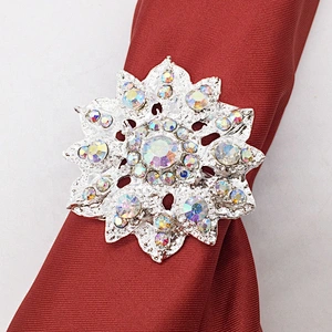 Amazing AB Rhinestone Bridal Crystal Disposable Napkin Ring