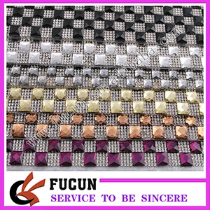2018 hot fix rhinestone mesh for shoe accessories