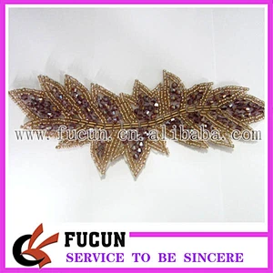Newest crystal rhinestone applique of the bride dresses
