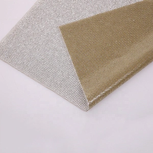 24*40cm High Quality Hotfix Motif Mesh Self Adhesive Rhinestone Crystal Sticker Mesh Sheet