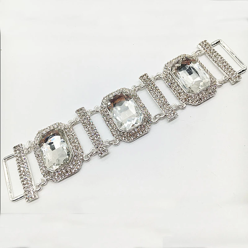 Wholesale Swimwear Rhinestone Diamante  Bikini Connector in buckle
