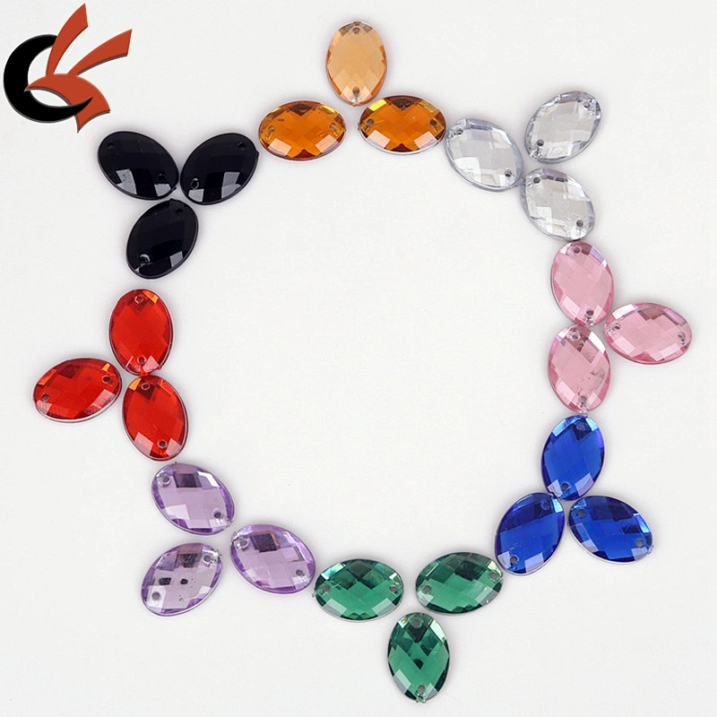 oval acrylic stones