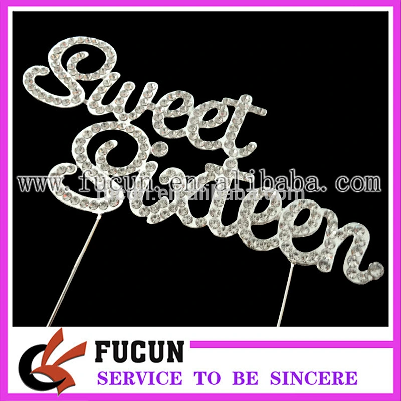 Hot sale crystal Sweet Sixteen birthday cake party centerpiece/diamond candelabras decorations