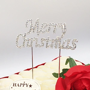 2019 New Christmas Eve Occasion Cake Decorating Family Gathering Merry Christmas Party Cake Topper