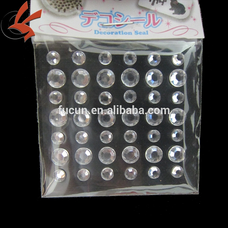 Clear Rhinestone Self Adhesive Diamantes Sticker