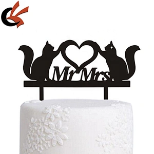 Unique Mr & Mrs lovely wedding Acrylic cake topper