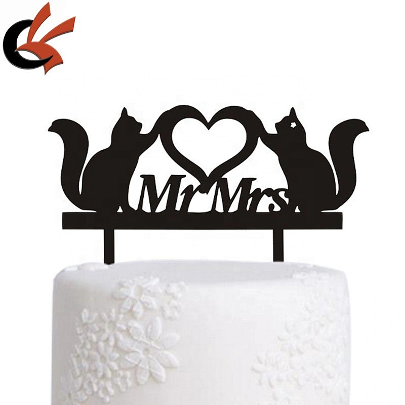 Unique Mr & Mrs lovely wedding Acrylic cake topper
