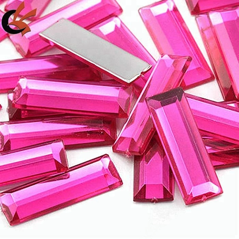 sew on Baguette acrylic rhinestone for garment accessories