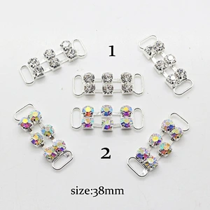 2018 new 2 rows AB stone small bikini connector buckle for Swimwear
