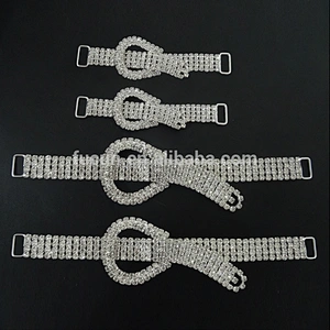 fashion red and crystal rhinestone connectors for Bikini Competition Suit