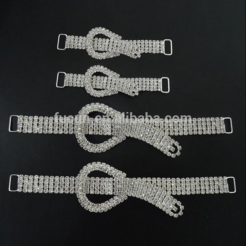 fashion red and crystal rhinestone connectors for Bikini Competition Suit