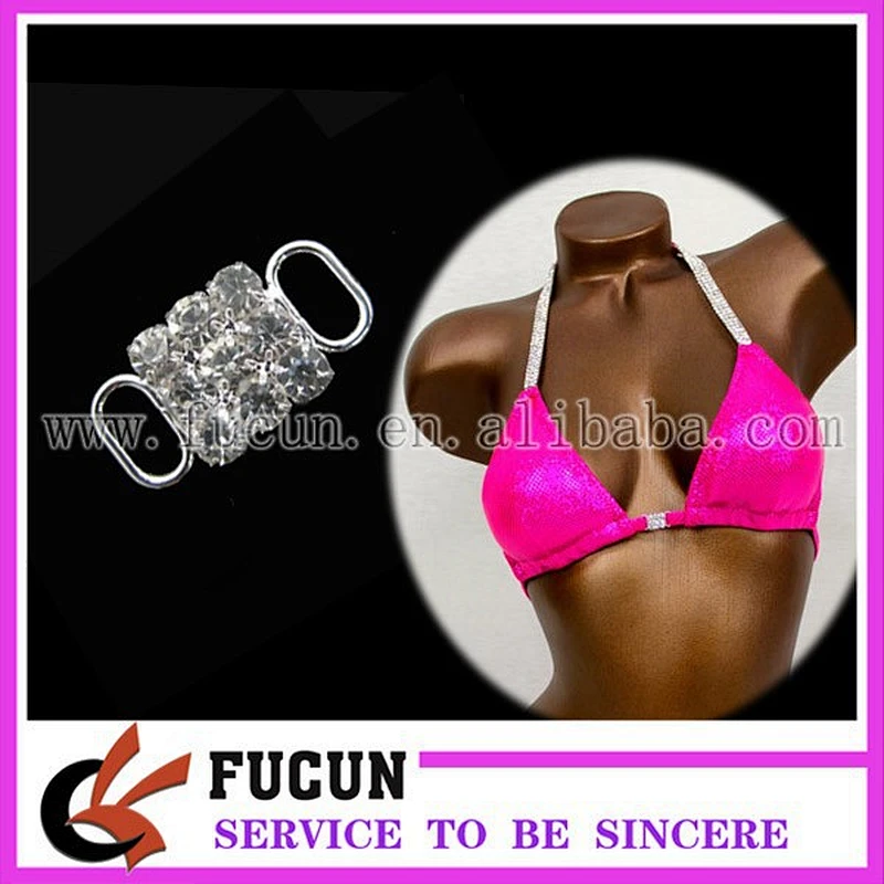 22mm Crystal Rhinestone Buckle connector bikini center connector