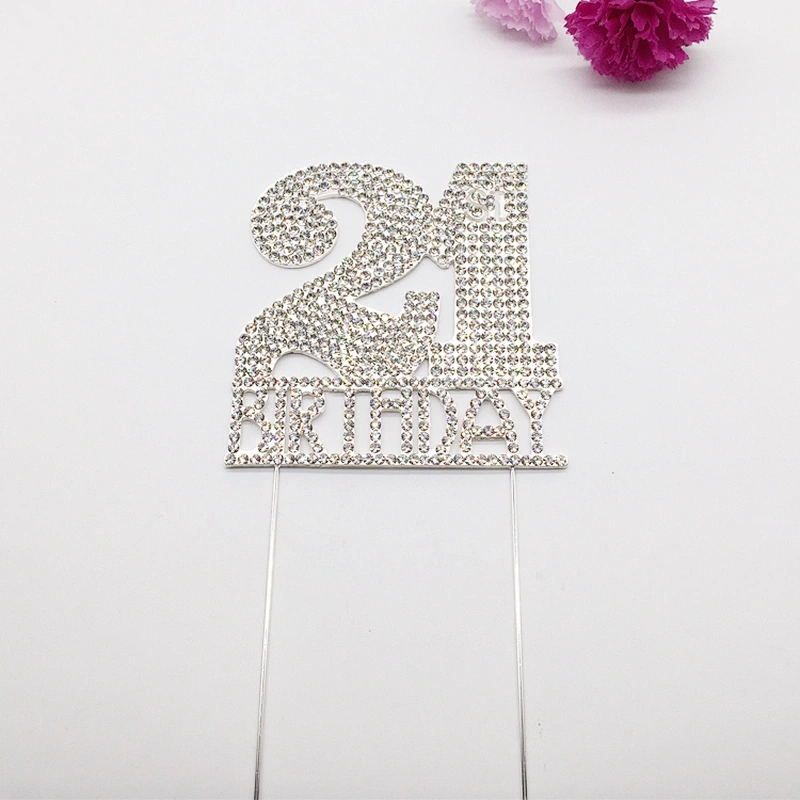 New Market Birthday decoration and party even supplies 21th Happy Birthday Cake Topper