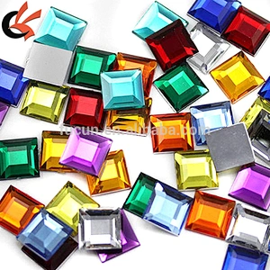 flower sew on acrylic rhinestone
