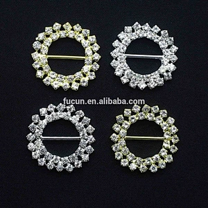 2018 Promotion Double Rhinestone Decorative belt Accessories Buckle for Wedding