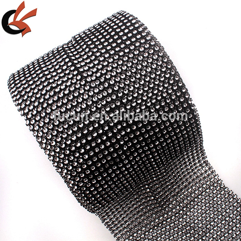 Diamond Mesh Rhinestone Ribbon Crystal Wrap 4.5