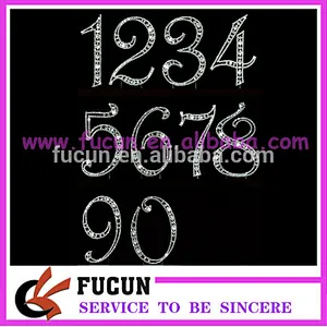 wholesale crystal acrylic diamond number rhinestone cake party supplies