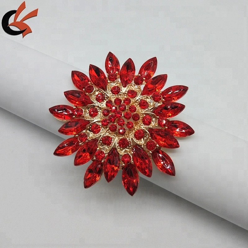 Manufacturer Table Decor Red Rhinestone Bling Napkin Ring