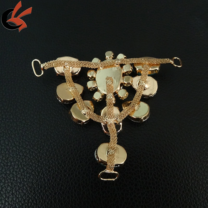 2018 new arrival fashion ladies glass shoe buckle accessories