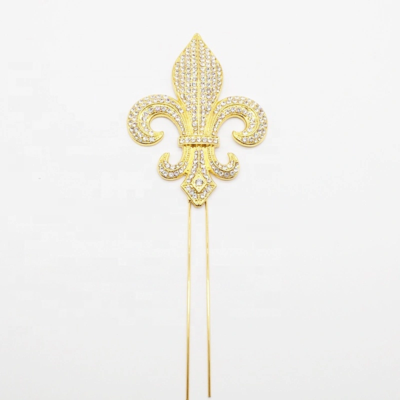 Factory custom wedding decoration party supplies gold christian cross cake topper